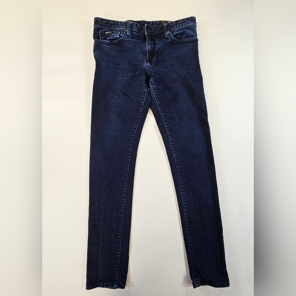 Armani Exchange Skinny Jeans Womens Size 30 Dark Wash Blue Denim J14 A/X